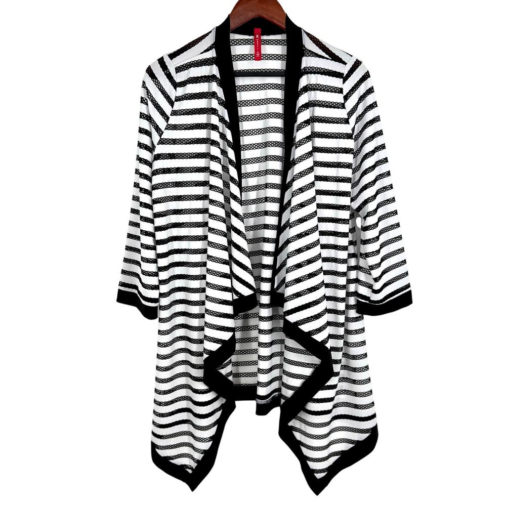 IC By Connie K Sz Medium Wearable Art Cover Up Jacket Blouse Shirt Top Artsy